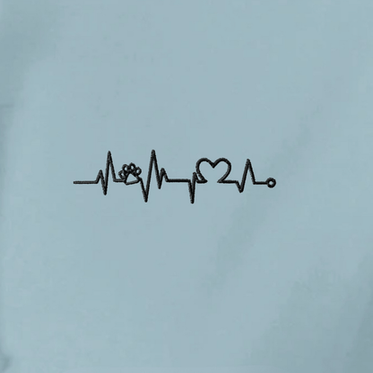 HeartBeat - Organic Hoodie mit Herzschlag Stick