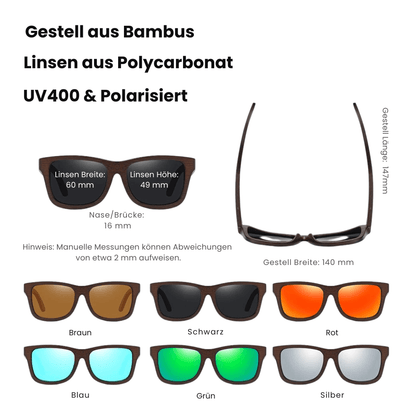 SunVibe™ Sonnenbrille aus Bambus