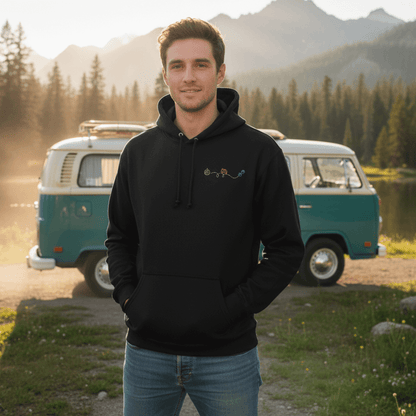 Herzschlag Vanlife - Organic Hoodie mit Stick