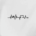 HeartBeat - Organic Hoodie mit Herzschlag Stick