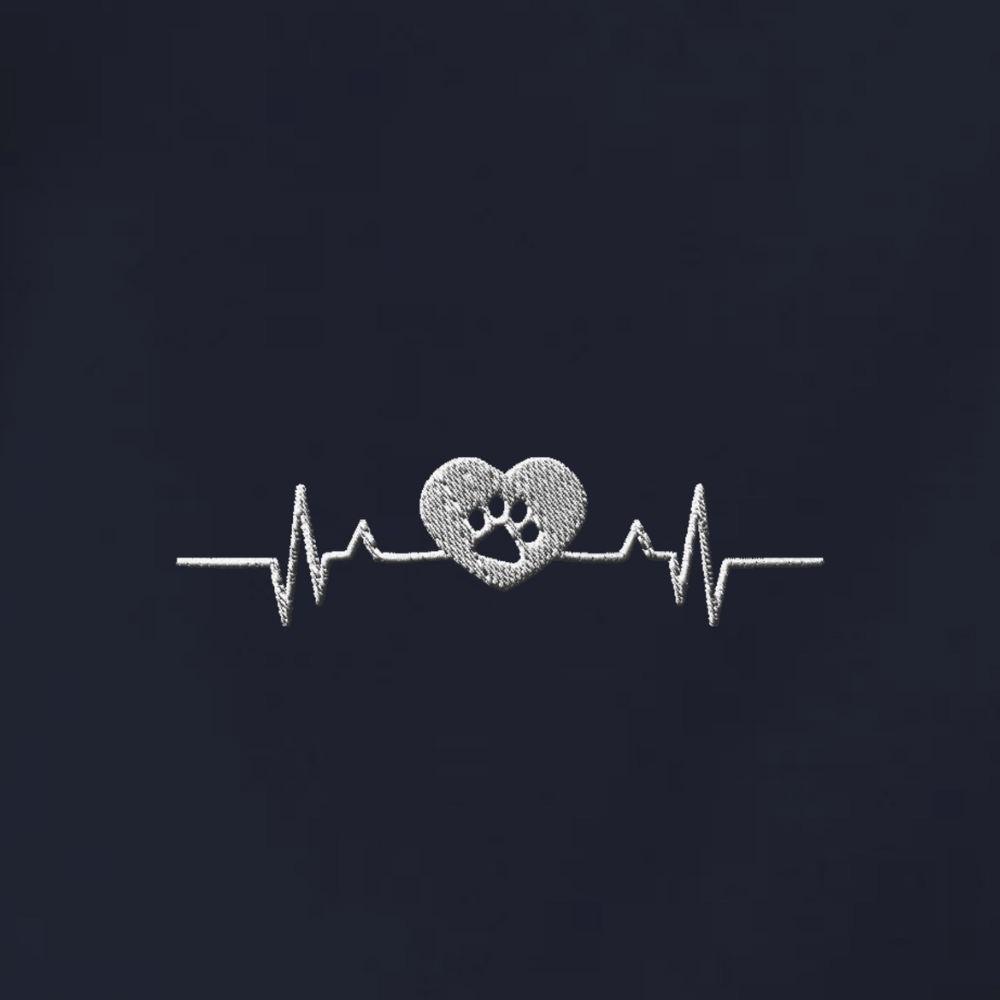 Herzschlag Vanlife - Organic Hoodie mit Stick