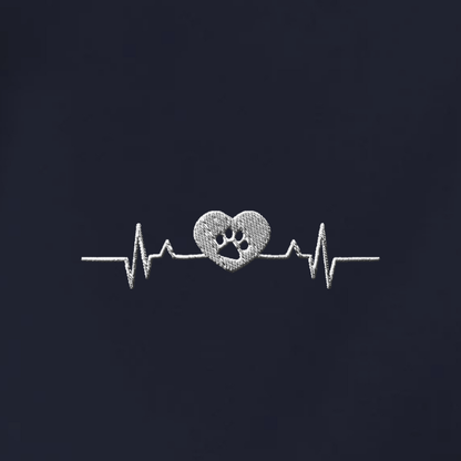 Herzschlag Vanlife - Organic Hoodie mit Stick