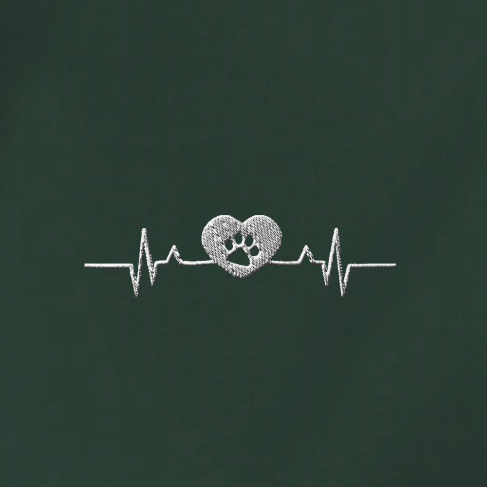 Herzschlag Vanlife - Organic Hoodie mit Stick