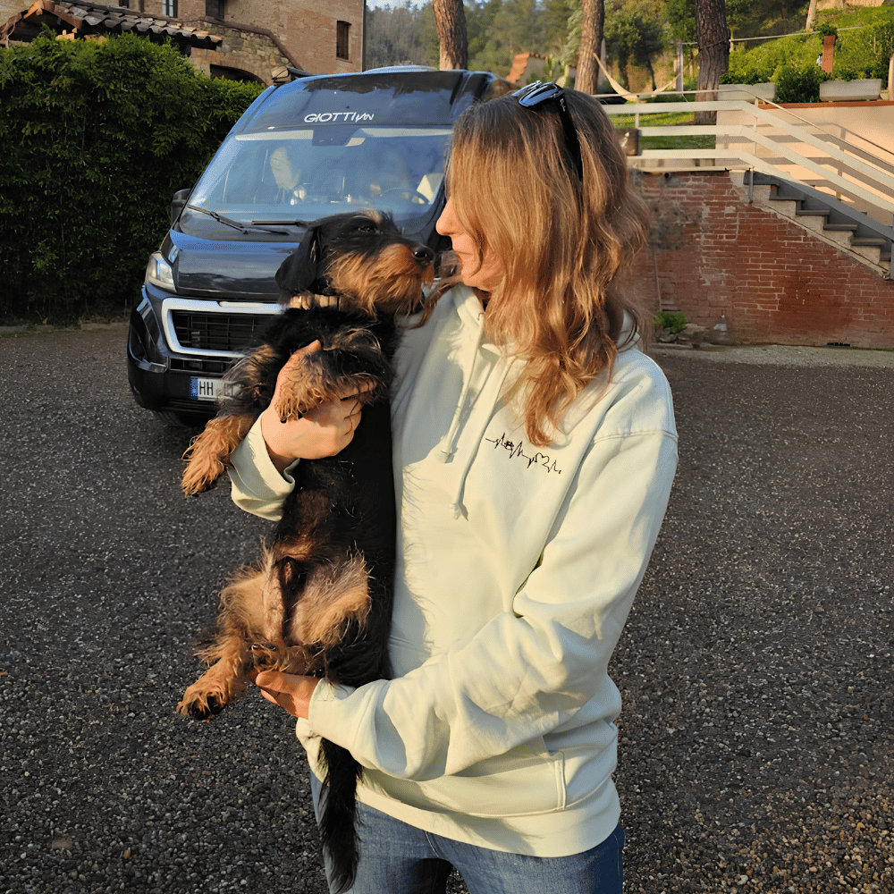 HeartBeat - Organic Hoodie mit Herzschlag Stick