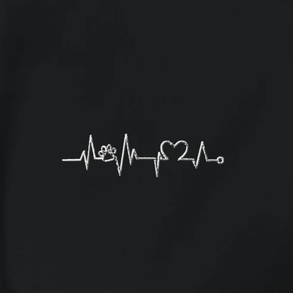 Herzschlag Vanlife - Organic Hoodie mit Stick