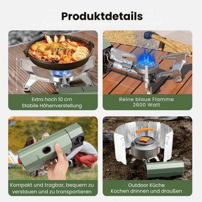 Campfire Mini™ - Gaskocher 1100 Watt