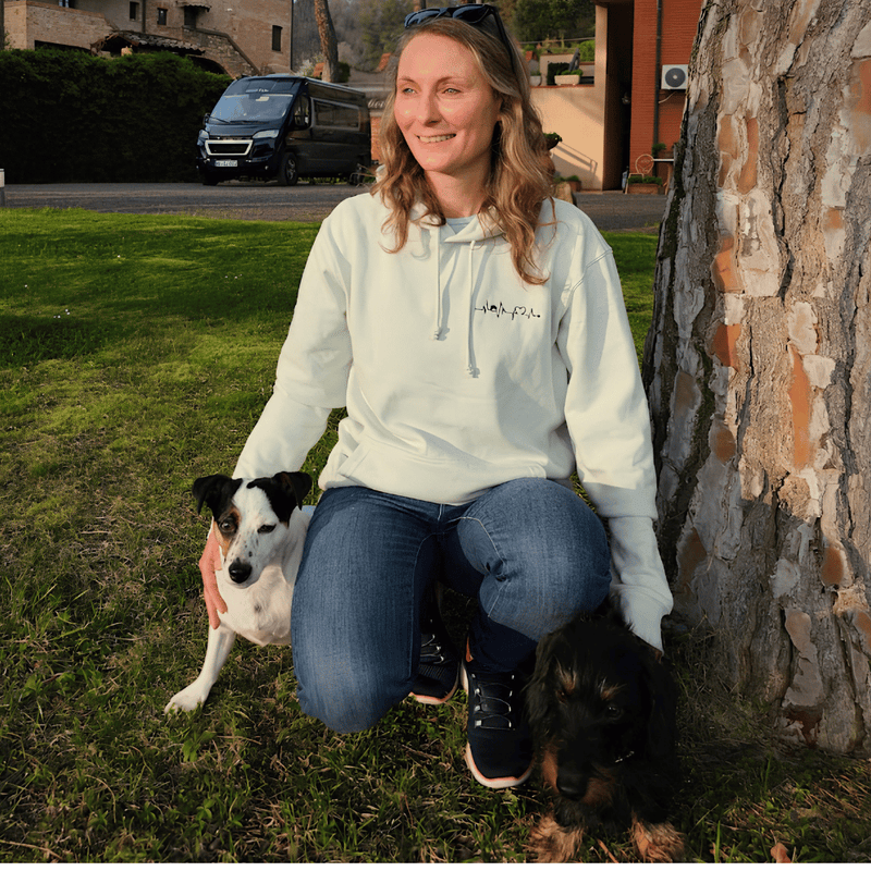 HeartBeat - Organic Hoodie mit Herzschlag Stick