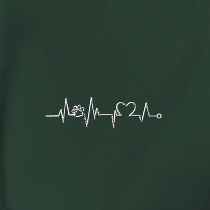 Herzschlag Vanlife - Organic Hoodie mit Stick