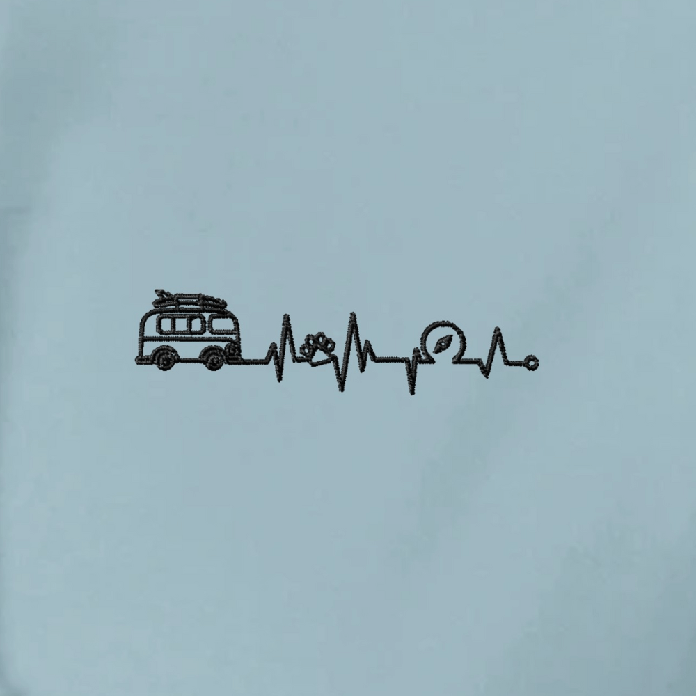 HeartBeat - Organic Hoodie mit Herzschlag Stick