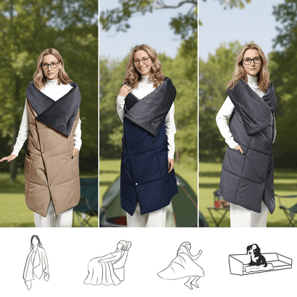 CozyPaws™ - Beheizte Decke & Poncho