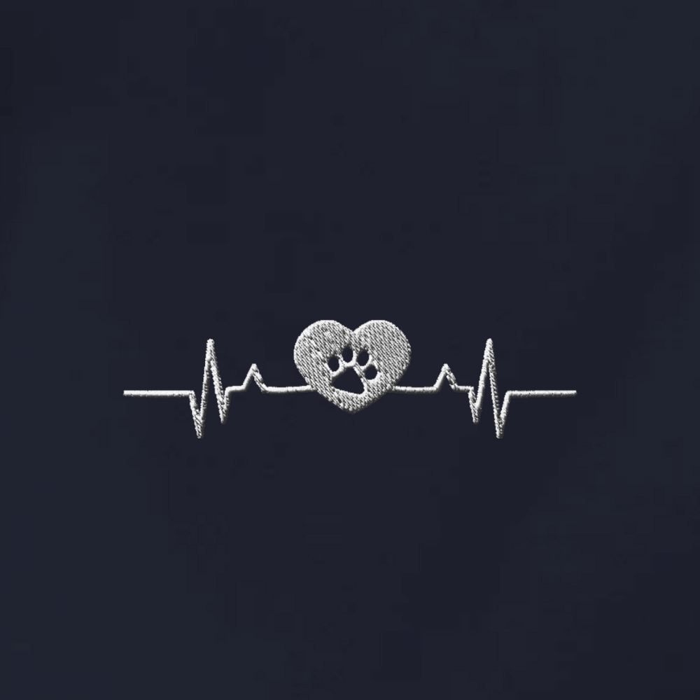 Herzschlag Vanlife - Organic Hoodie mit Stick