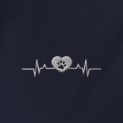 Herzschlag Vanlife - Organic Hoodie mit Stick