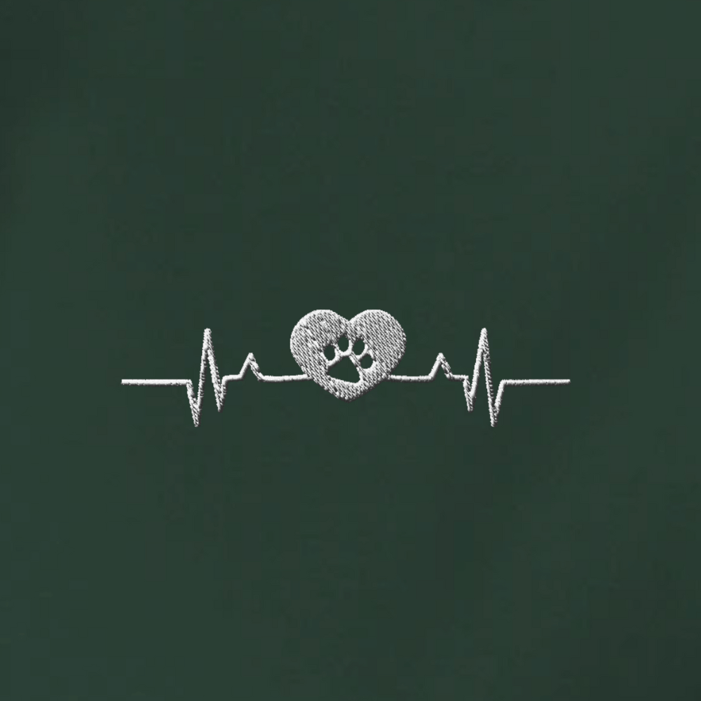 Herzschlag Vanlife - Organic Hoodie mit Stick