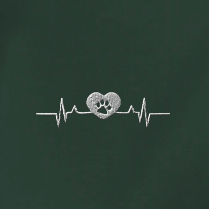 Herzschlag Vanlife - Organic Hoodie mit Stick