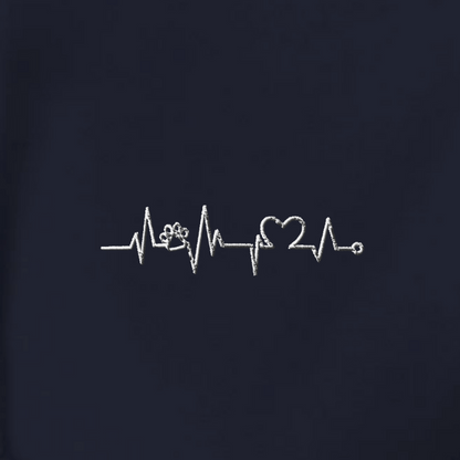 Herzschlag Vanlife - Organic Hoodie mit Stick