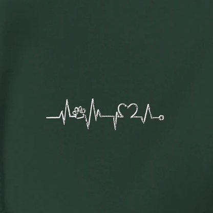 Herzschlag Vanlife - Organic Hoodie mit Stick