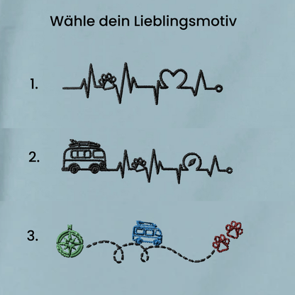 HeartBeat - Organic Hoodie mit Herzschlag Stick