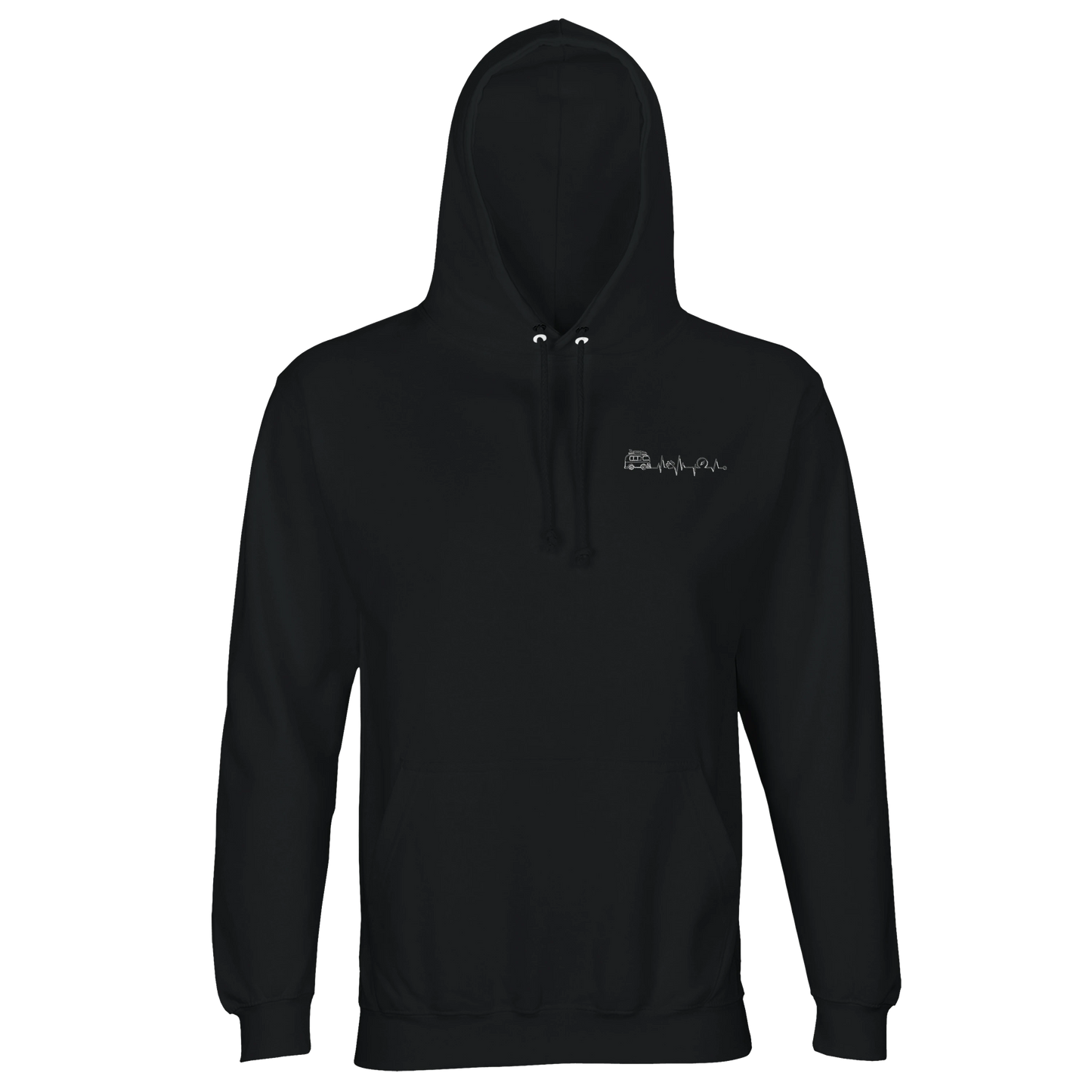 Herzschlag Vanlife - Organic Hoodie mit Stick
