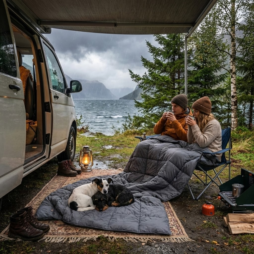 CozyPaws™ - Beheizte Decke & Poncho