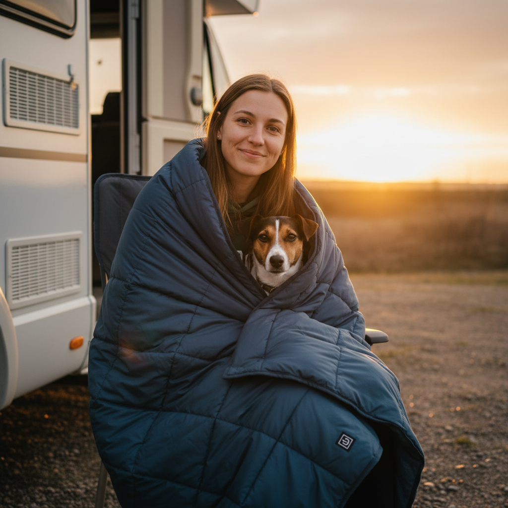 CozyPaws™ - Beheizte Decke & Poncho