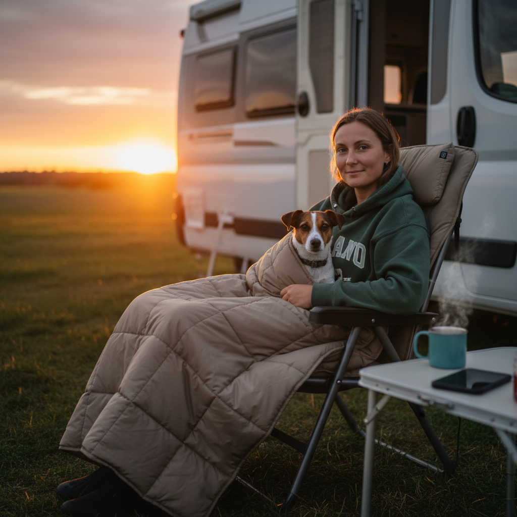 CozyPaws™ - Beheizte Decke & Poncho