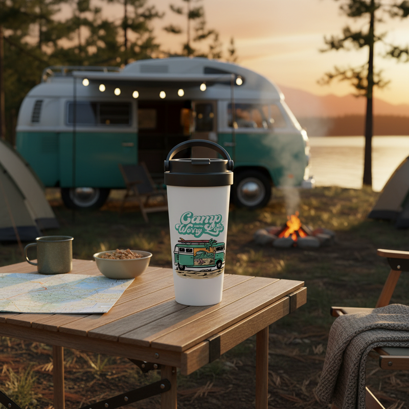 Camp More, Worry Less – Thermobecher